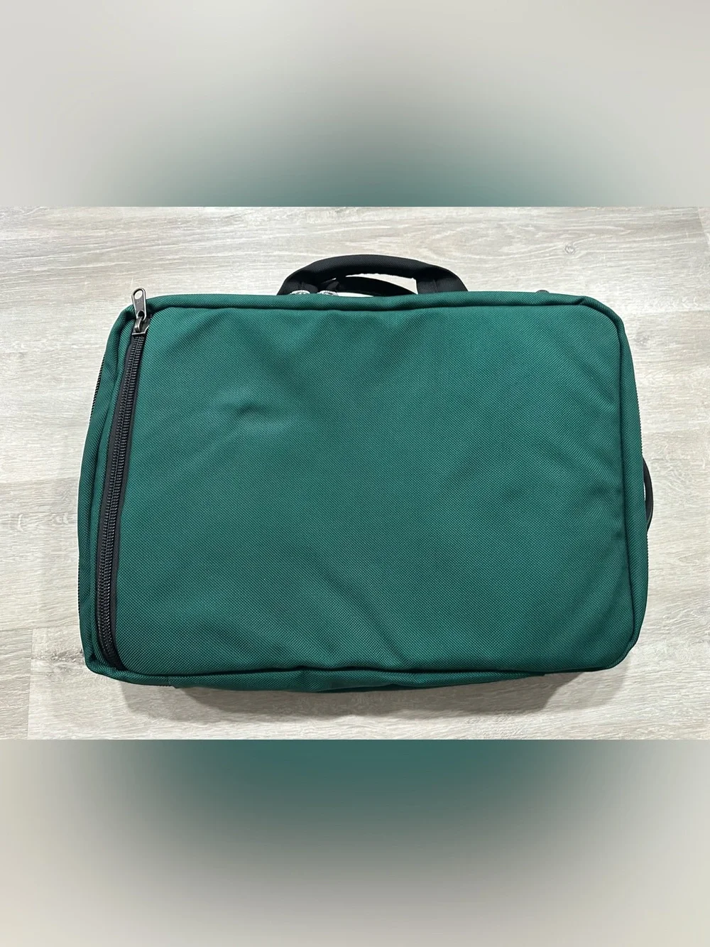 BGA32 Tom Bihn Tri-Star Backpack Luggage Green Purple 19x13x8